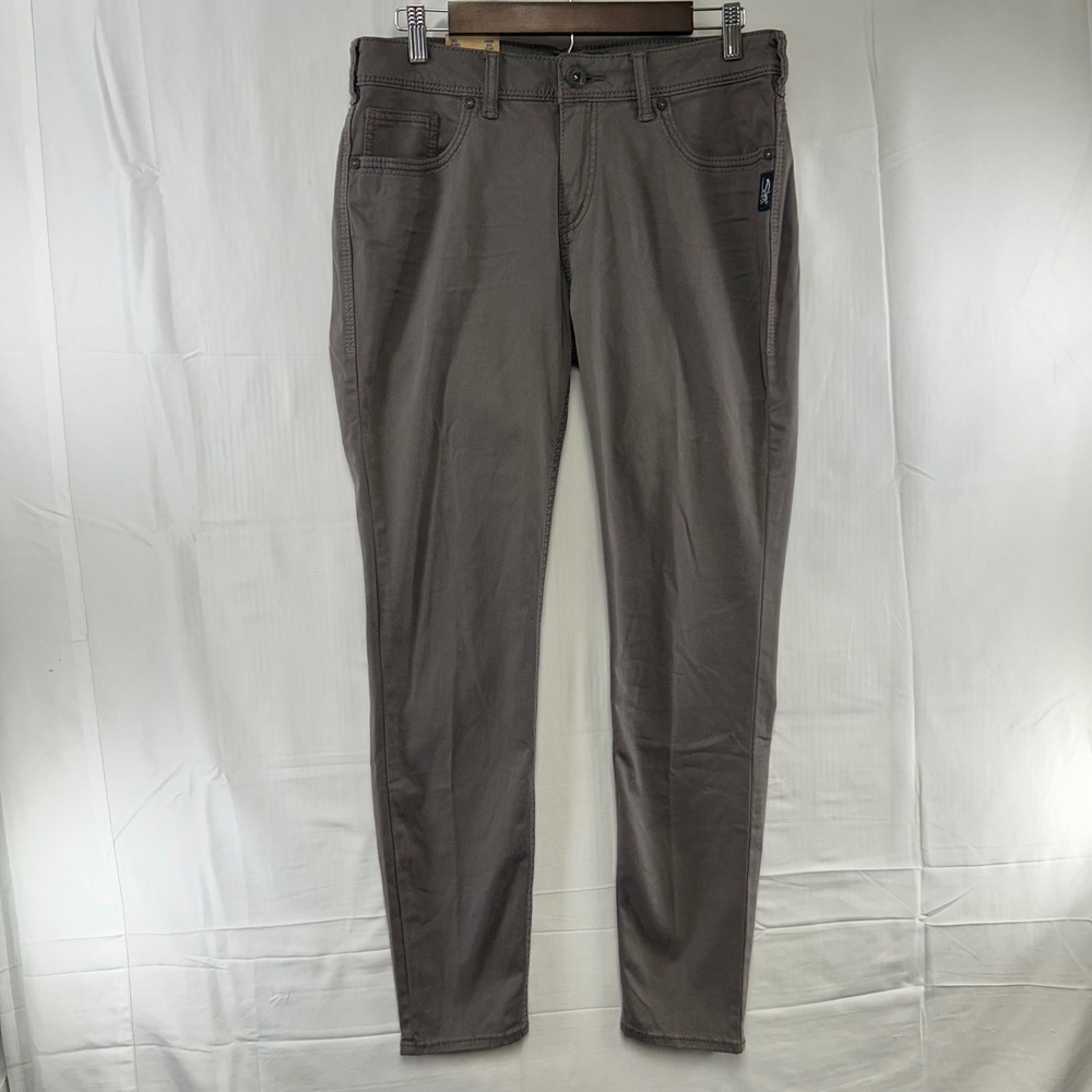 Silver Jeans Co. Suki High Super Skinny Pants Womens W32 L31 Gray Stretch